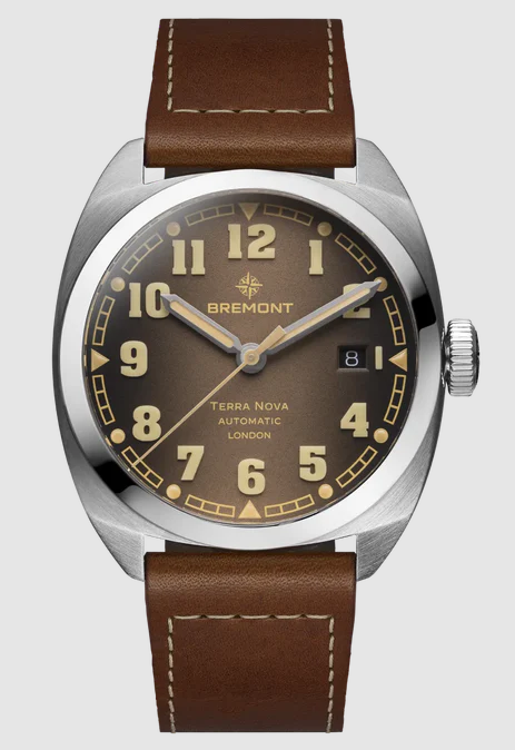 Best Bremont Terra Nova 40.5 Date Caramel leather strap Replica Watch